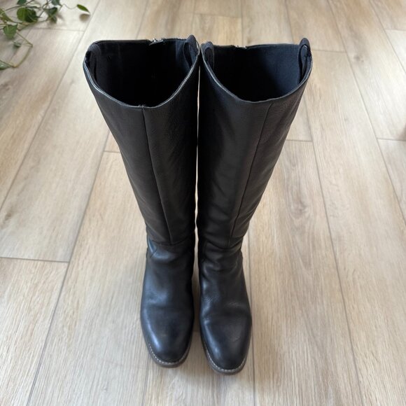 👢 Franco Sarto Black Leather Riding Boots | Women’s 9.5M Wide Calf 👢 - Picture 2 of 16
